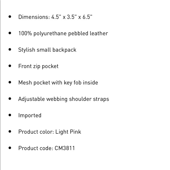 Adidas originals rose gold leather mini backpack - Picture 7 of 8